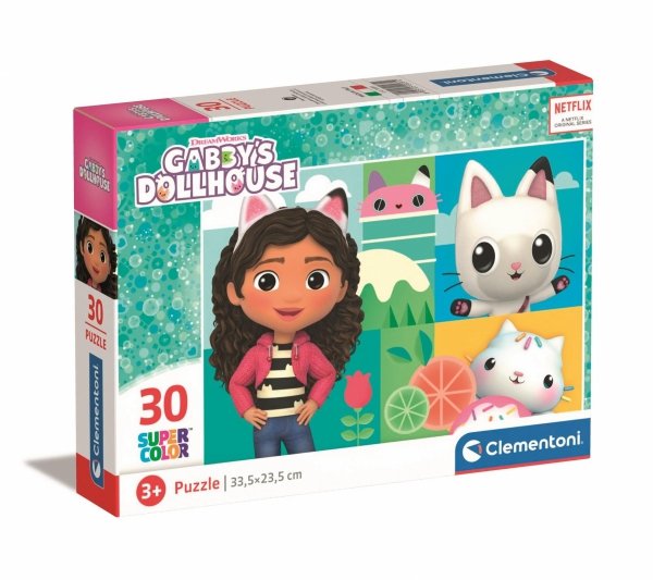 Puzzle 30 el Super Kolor Koci Domek Gabi
