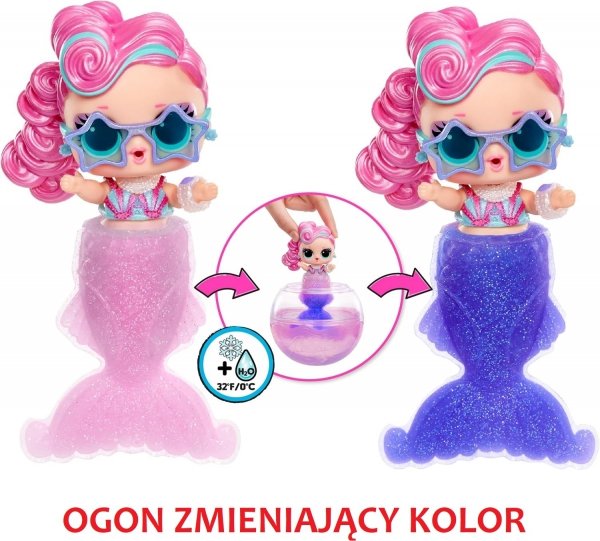 LOL Surprise Mermaids Tots Lalka SYRENKA w kuli Ogon DIY MGA