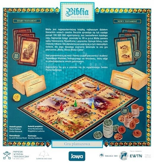 Biblia Pamiątka Pierwszej Komunii Świętej Gra planszowa