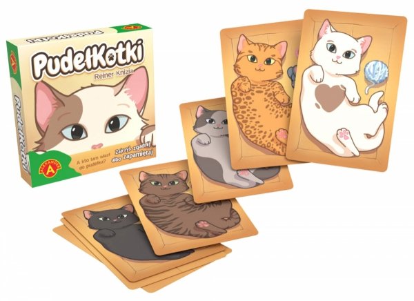 PudełKotki kieszonkowa gra rodzinna Memory Alexander