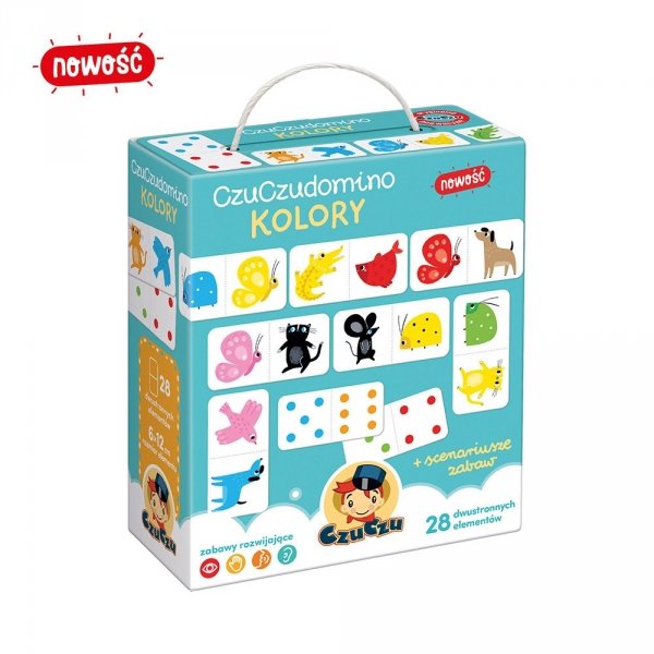 CzuCzu Kolory Domino Obrazkowe Gra 28 elem  2+