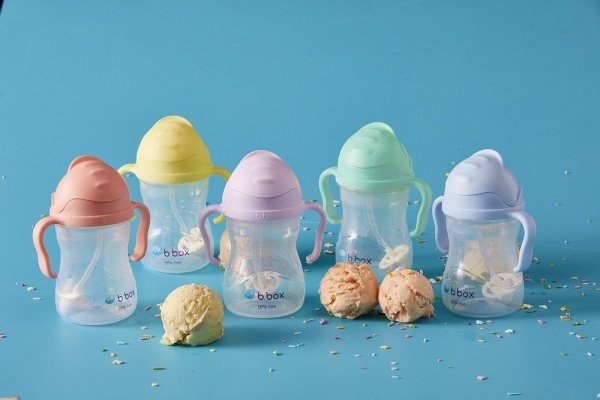 B.BOX Nowy Innowacyjny Kubek Bidon ze słomką Gelato Pistachio BB00520