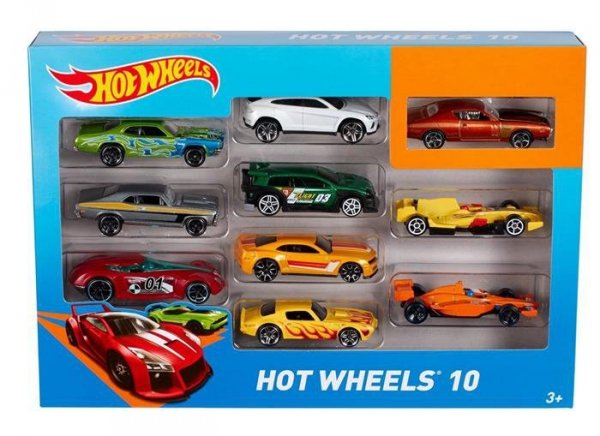 Hot Wheels Zestaw 10 Samochodzików Mix Aut Mattel 54886