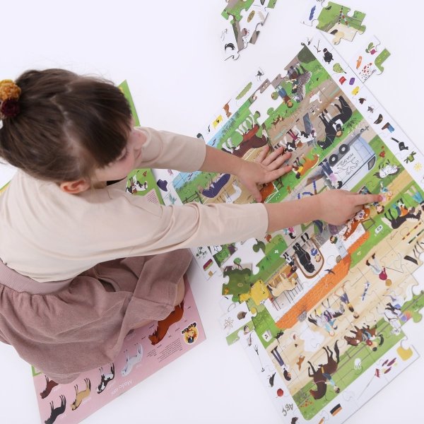 Stadnina koni CzuCzu Puzzle Obserwacyjne 84 el. 5+