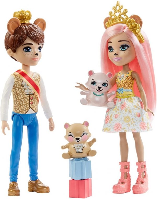 ENCHANTIMALS Królewska Rodzina Para Niedźwiadki Misie Bear Royal