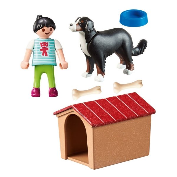 Playmobil Country 70136 Dziewczynka z pieskiem Buda psa
