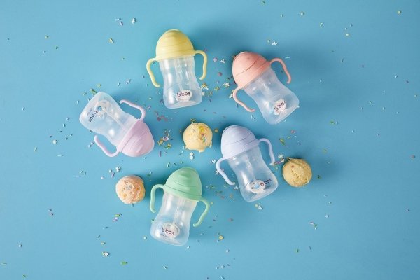 B.BOX Nowy innowacyjny Bidon ze słomką 240ml Gelato Bubblegum BB00519