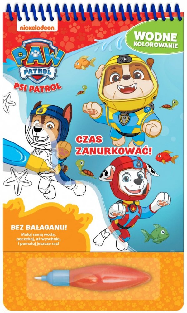 Psi Patrol Wodne kolorowanie Czas zanurkować Kolorowanka
