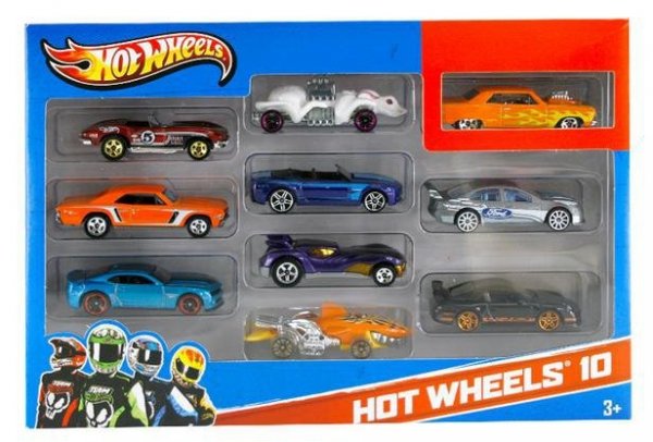 Hot Wheels Zestaw 10 Samochodzików Mix Aut Mattel 54886