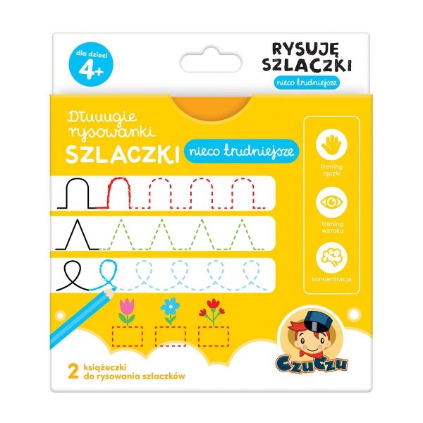 CzuCzu 2 Kolorowanki Syrenki 4 Długie rysowanki Szlaczki