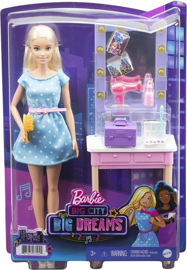 Barbie Big Dreams Lalka Malibu Toaletka Mattel GYG39