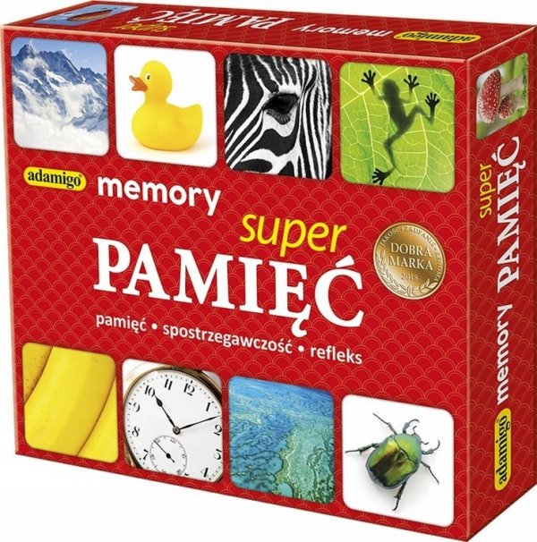 SUPER Pamięć MEMORY Układanka dydaktyczna Adamigo 80el