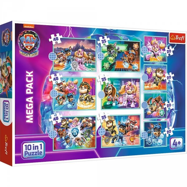 Puzzle 10w1 Wesoły dzień piesków Psi Patrol