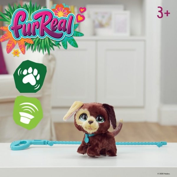 DUŻY Piesek interaktywny Furreal WALKALOTS na smyczy Hasbro F1996