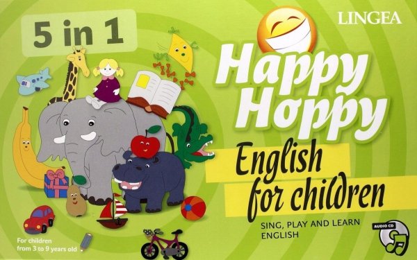 Happy Hoppy zestaw do nauki angielskiego 5w1