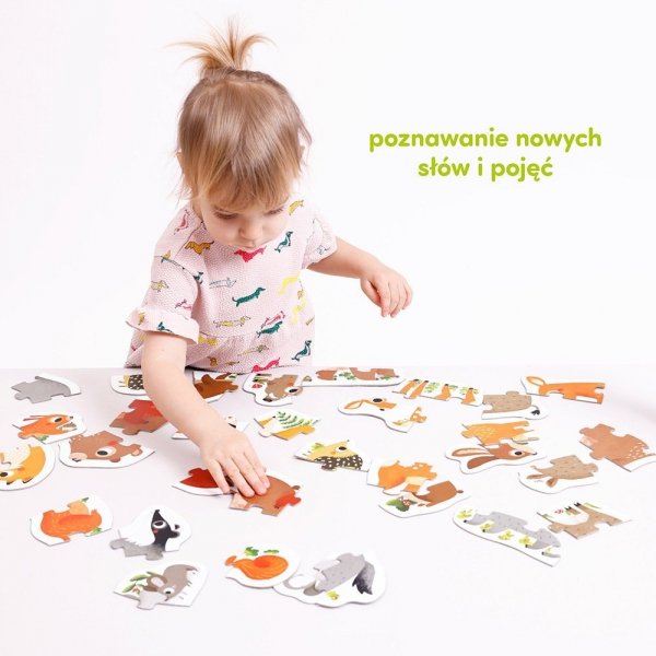 Zwierzątka w lesie CzuCzu Puzzle progresywne 2+