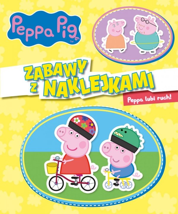Świnka Peppa Zabawy z Naklejkami Zadania Kolorowanki Labirynty Peppa lubi