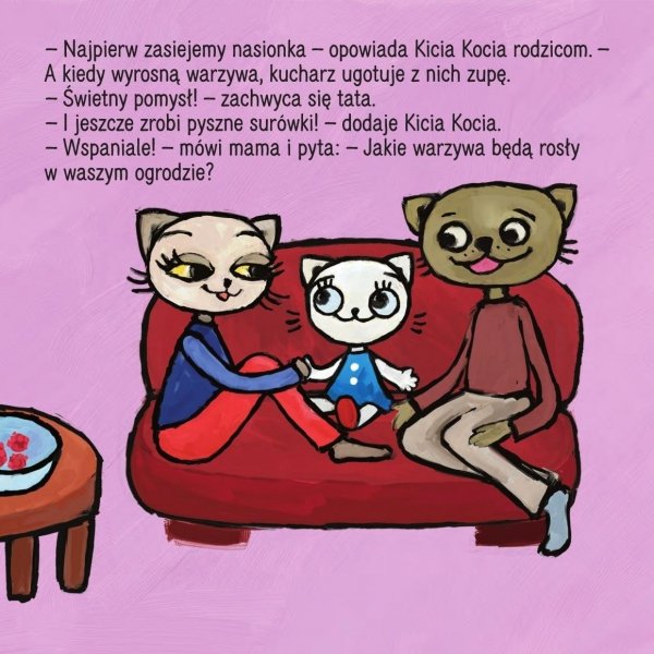 Kicia Kocia Co zasiejemy w ogródku Anita Głowińska Książeczka