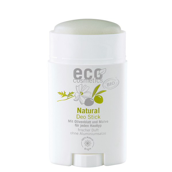 Eco cosmetics Dezodorant w sztyfcie z liściem oliwnym i malwą, 50 ml