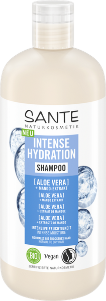 Sante Naturkosmetik Szampon intensywnie nawilżający z bio-aloesem i bio-mango 500 ml