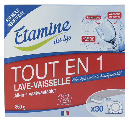  Etamine du Lys certyfikowane tabletki do zmywarki All-in-One Wszystko-w-Jednym 30 szt