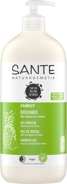 Sante Naturkosmetik FAMILY Żel pod prysznic ananas/cytryna 950 ml.