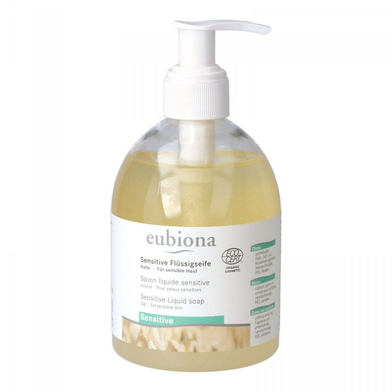 eubiona Bezzapachowe mydło w płynie z owsem do skóry wrażliwej 300 ml