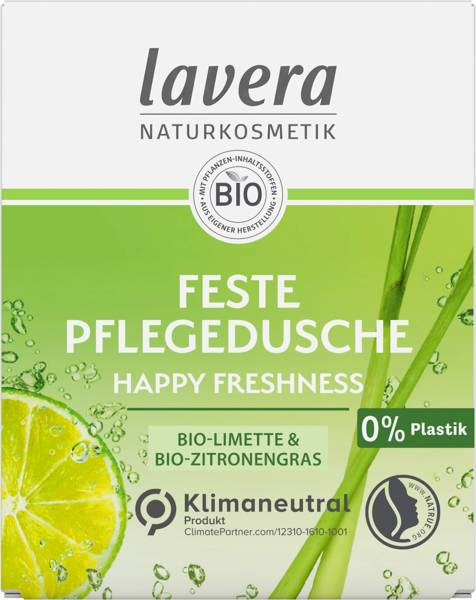 Lavera Kostka pod prysznic z bio-limonką i bio-trawą cytrynową