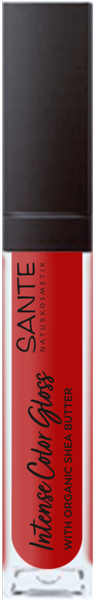 Sante Naturkosmetik Połyskujący błyszczyk do ust 06 DARING RED