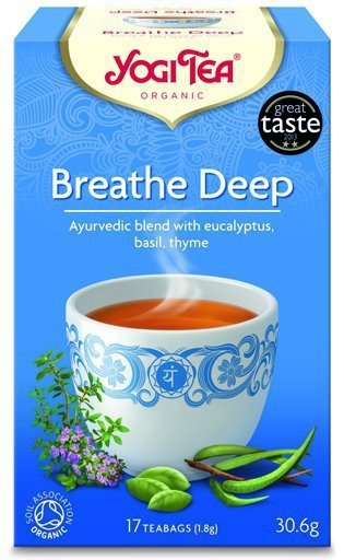 YOGI TEA Herbata SWOBODNY ODDECH z eukaliptusem, bazylią i tymiankiem (Breathe Deep)