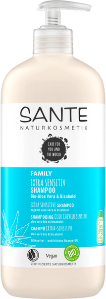 Sante Naturkosmetik FAMILY extra sensitiv Szampon z bio-aloesem i bisabololem 950 ml