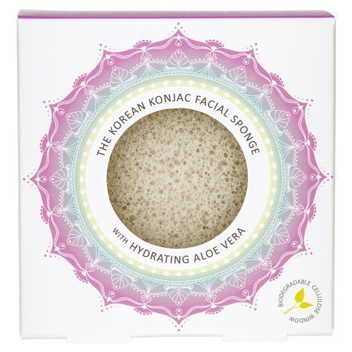  Konjac Gąbka Mandala do twarzy z Aloe Vera dla cery suchej, odwodnionej i przesuszonej