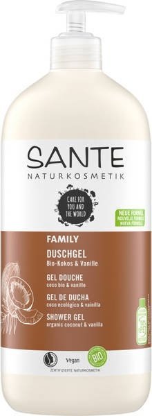 Sante Naturkosmetik FAMILY Żel pod prysznic kokos/wanila 950ml