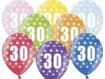 Balony 14 cali mix kolor 30 urodziny
