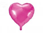 Balon foliowy serce 45 cm ciemny róż