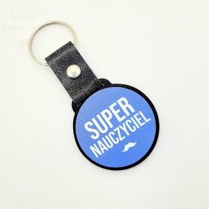 Brelok z paskiem Super Nauczyciel