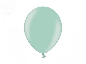 Balon metaliczny 27 cm  miętowy 1 szt