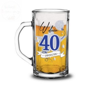 Kufel do piwa 500 ml W dniu 40 urodzin