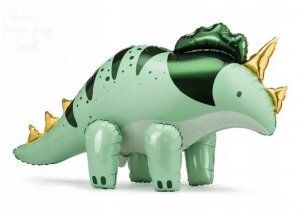 Balon foliwoy Triceratops zielony , dinozaur 101 x 60 cm