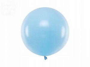 Balon okrągły 60 cm Pastel błękit
