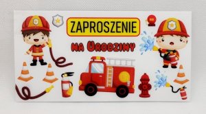 Zaproszeniena urodziny Strażackie