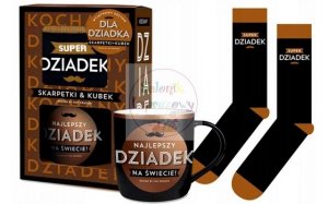 Kubek + skarpety SUPER DZIADEK