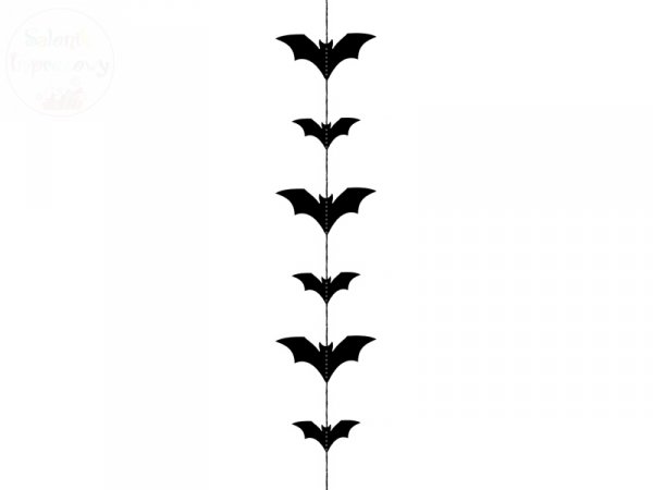 Girlanda nietoperze czarne 1,5m