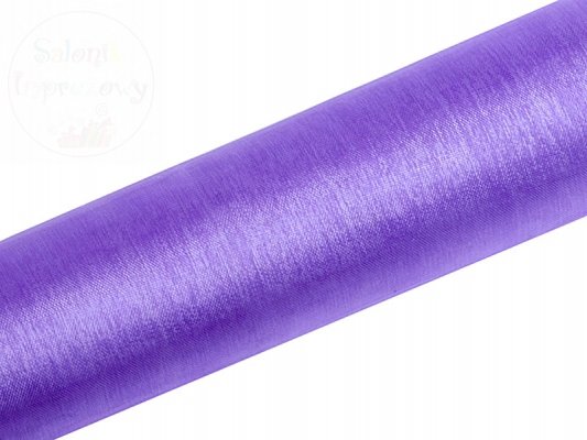 Organza gładka 0,16 x 9m kolor liliowy ORP16-004