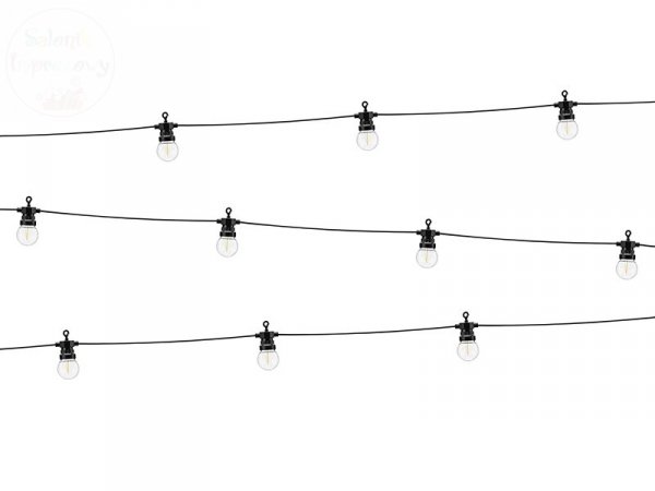 Lampki dekoracyjne LED czarne 5m