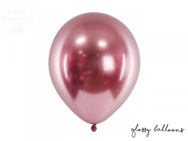 Balony Glossy - Chrom różowe złoto 30 cm 1 szt