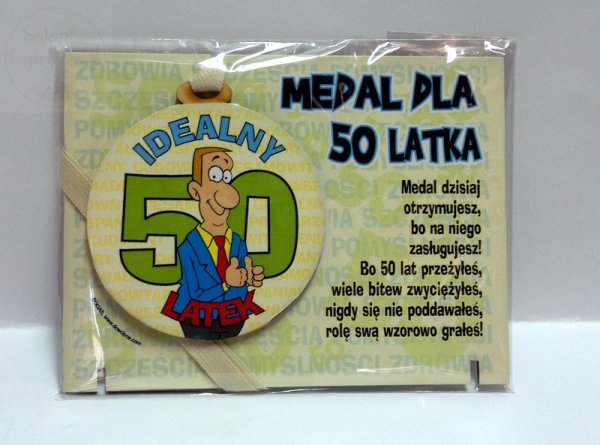Medal podstawka dla 50-latka