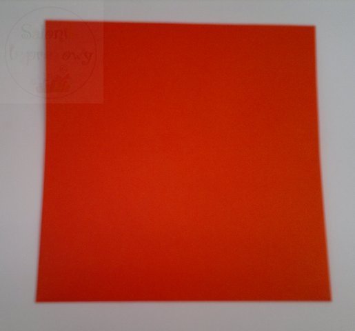 Koperta kwadrat czerwone 15,5x15,5 cm 1szt