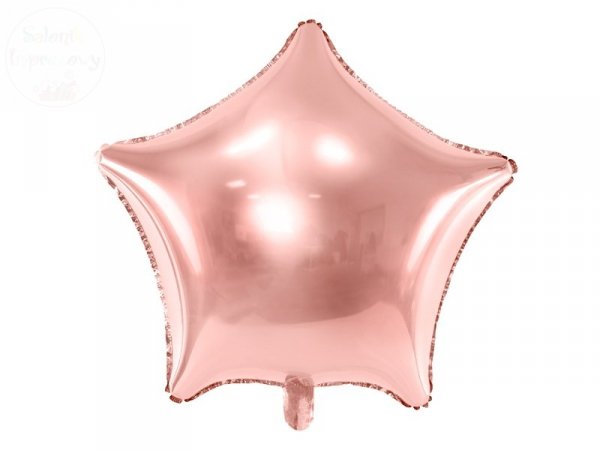 Balon foliowy Gwiazdka różowe złoto  48 cm