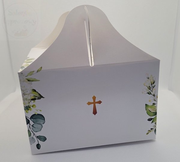 Pudełko zodobne na ciasto Chrzest święty